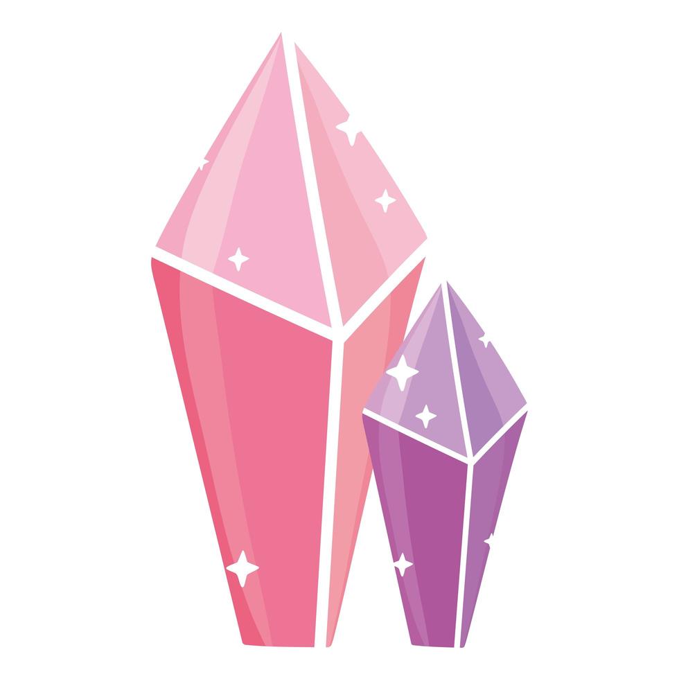 crystal gems cartoon vector