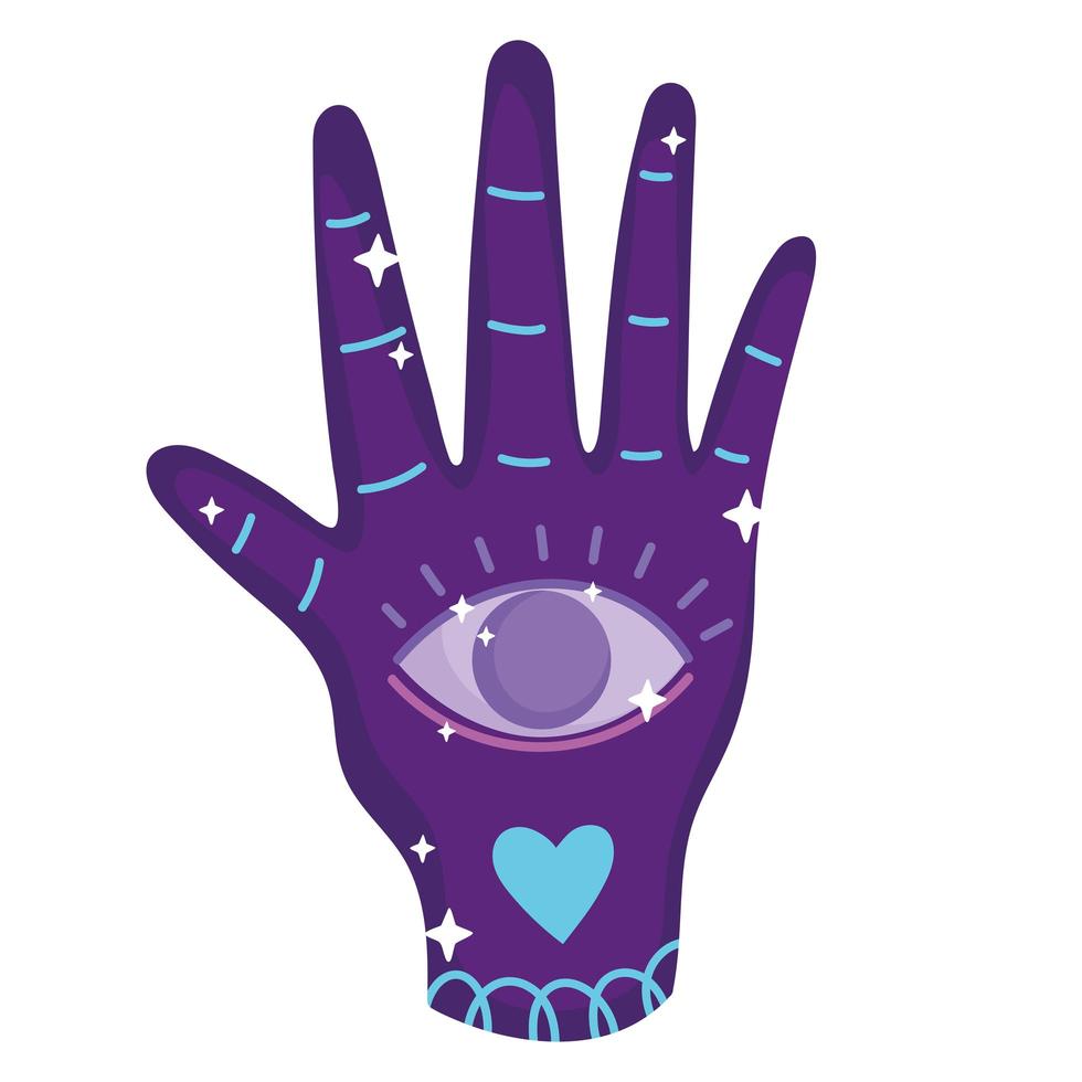 magic esoteric hand vector