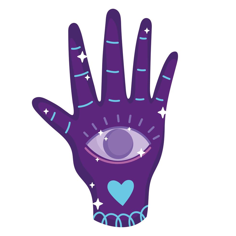 magic esoteric hand vector