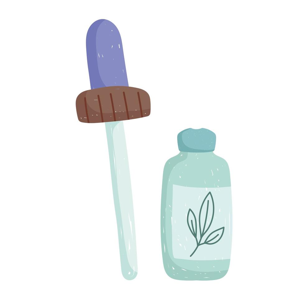 cosmetics dropper organic vector