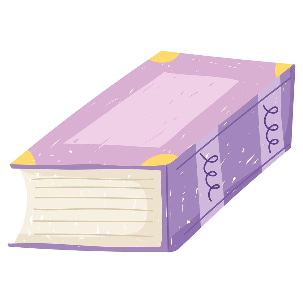 book dictionary learn and read white background vector
