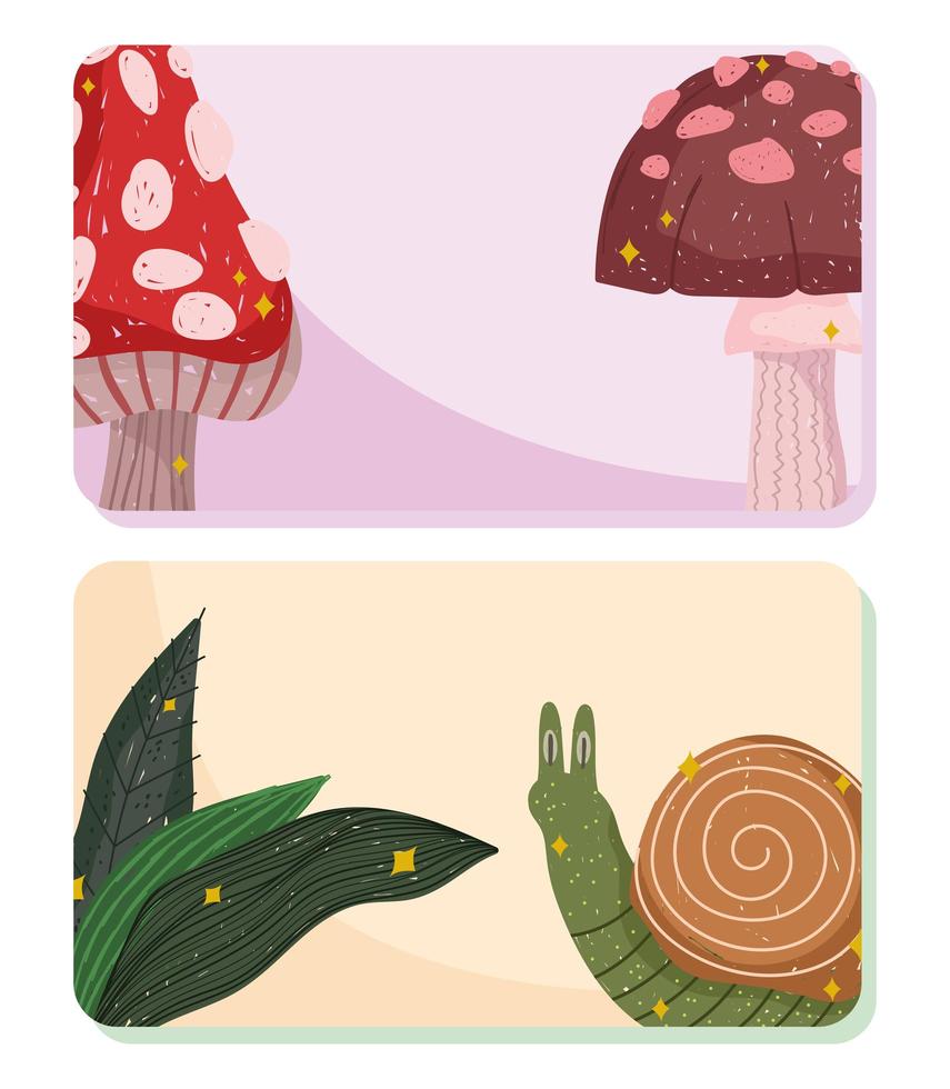 botanical natural banners vector