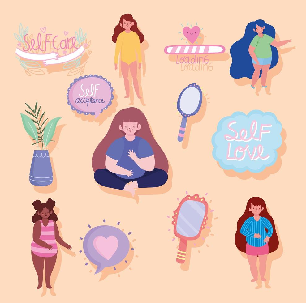self care set vector