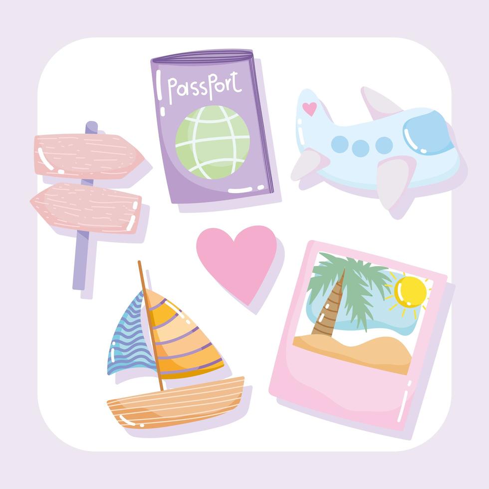 set of travel vector