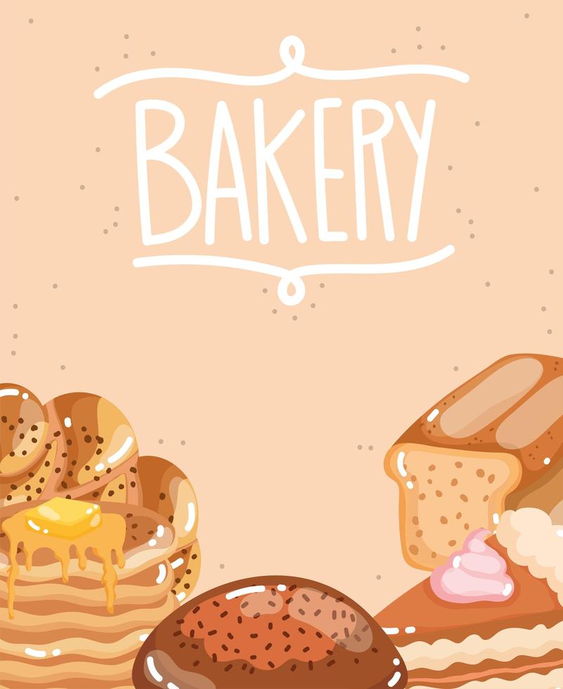 bread baked daily vector