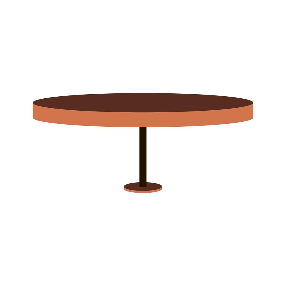 round wood table vector