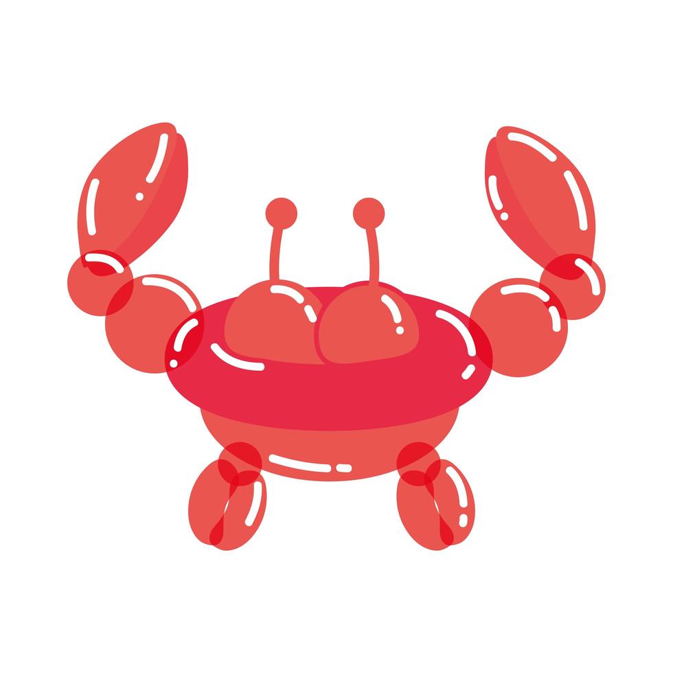 crab shaped balloon vector