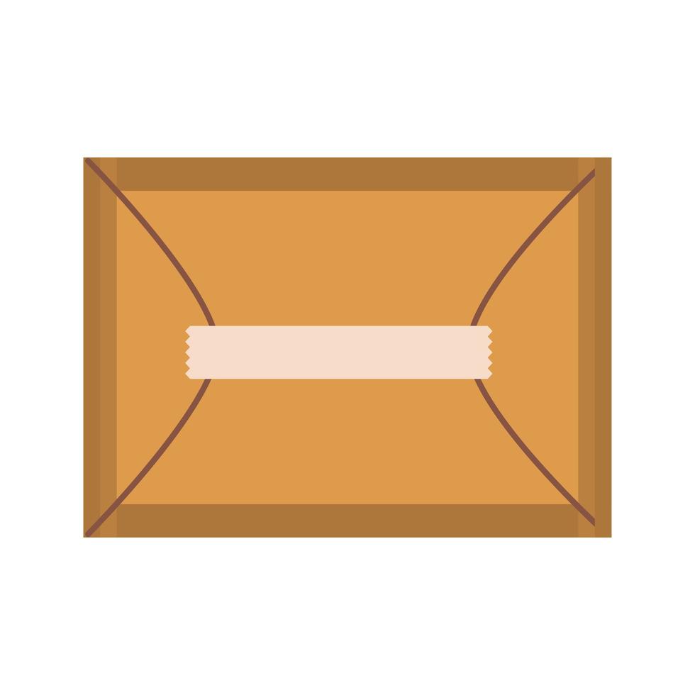 envelope with adhesive tape vector