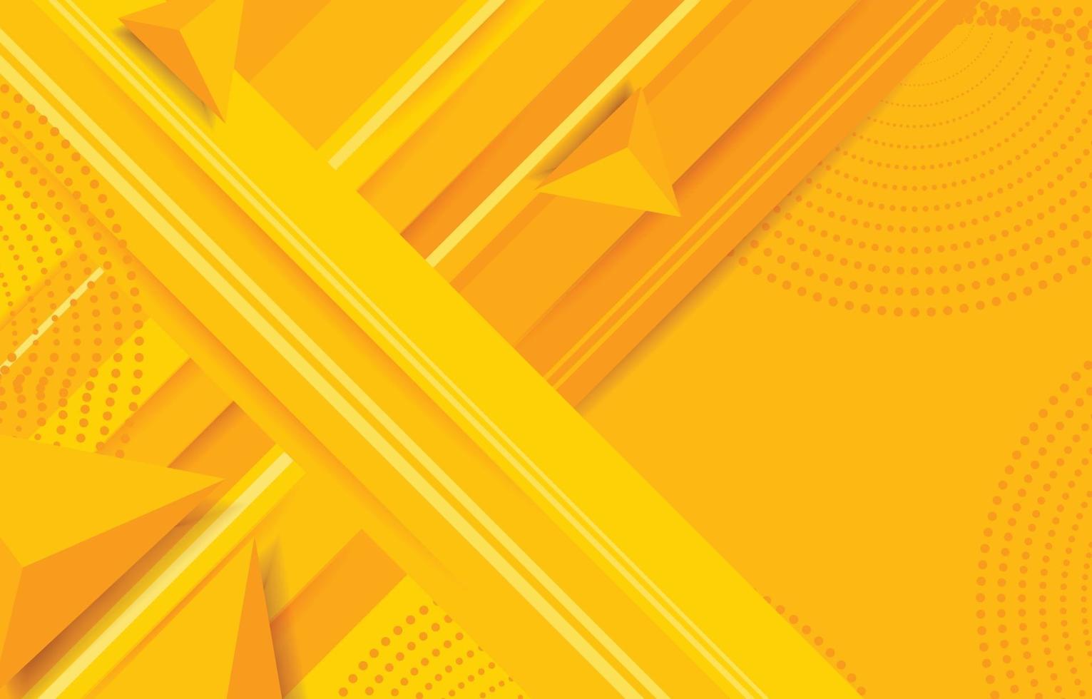 fondo de estilo geométrico tetraedro en amarillo vector