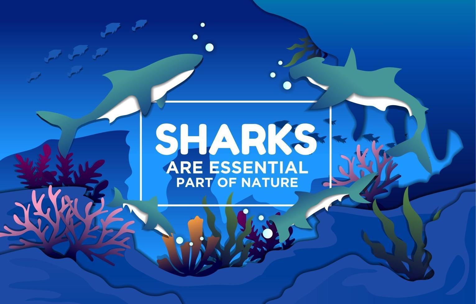 Shark are Essential Part of Nature vector