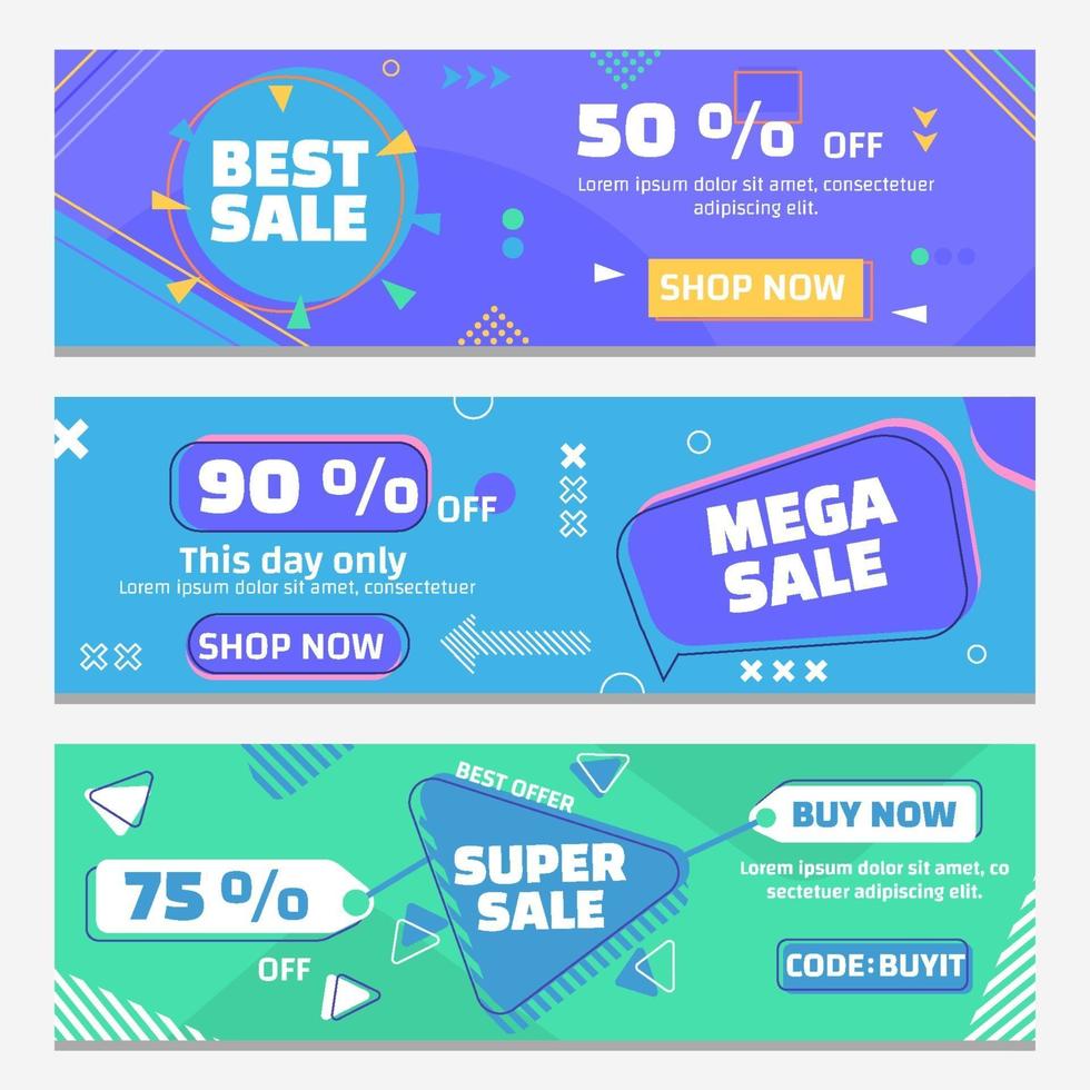 Super Sale Banner Collections vector