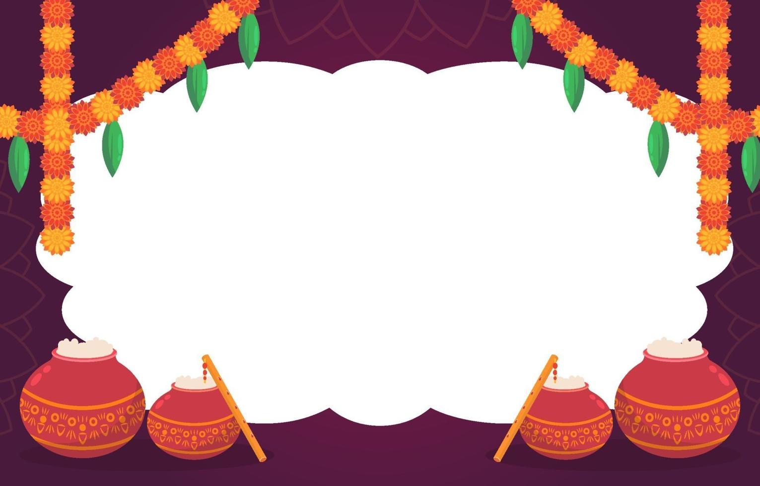 Janmashtami Background Template vector