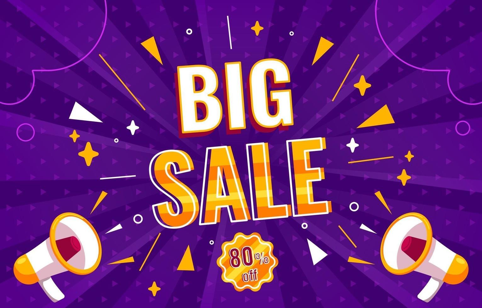 Big Sale Banner Background vector