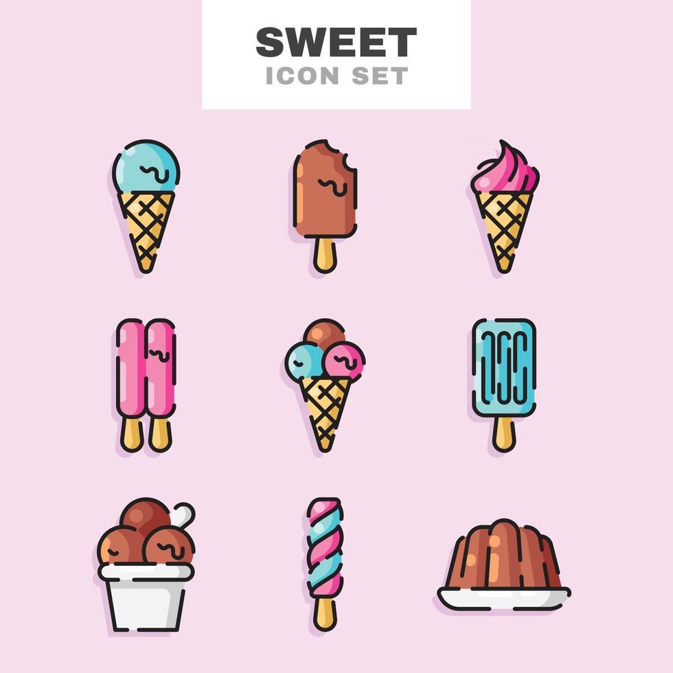 Sweet Icon Set vector