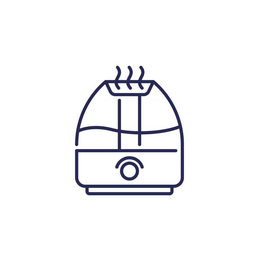 air humidifier line icon vector