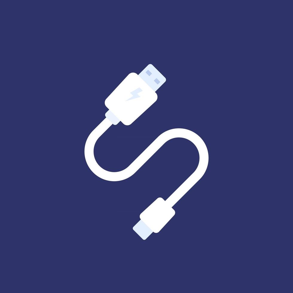 usb cable vector icon design