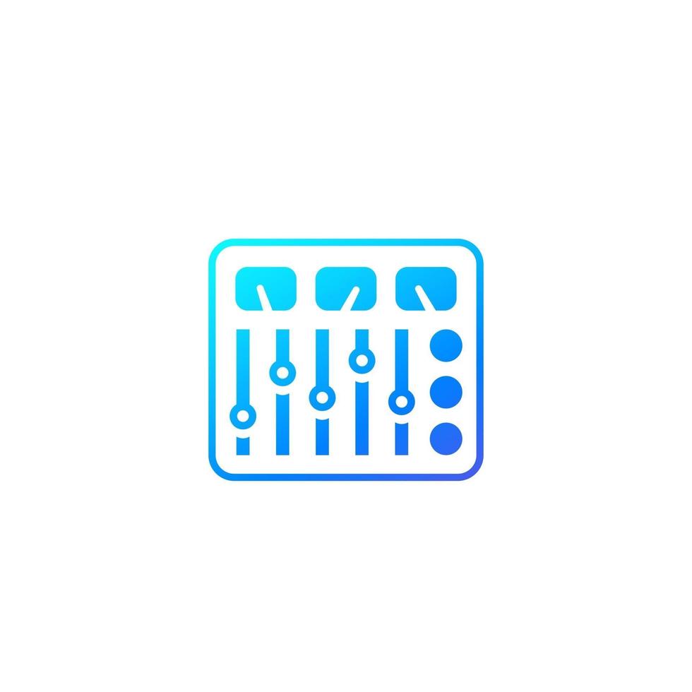control panel icon vector