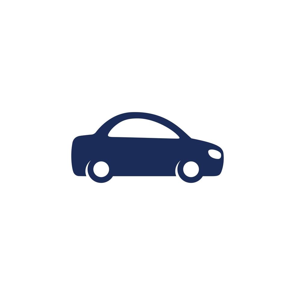 sedan icon on white vector