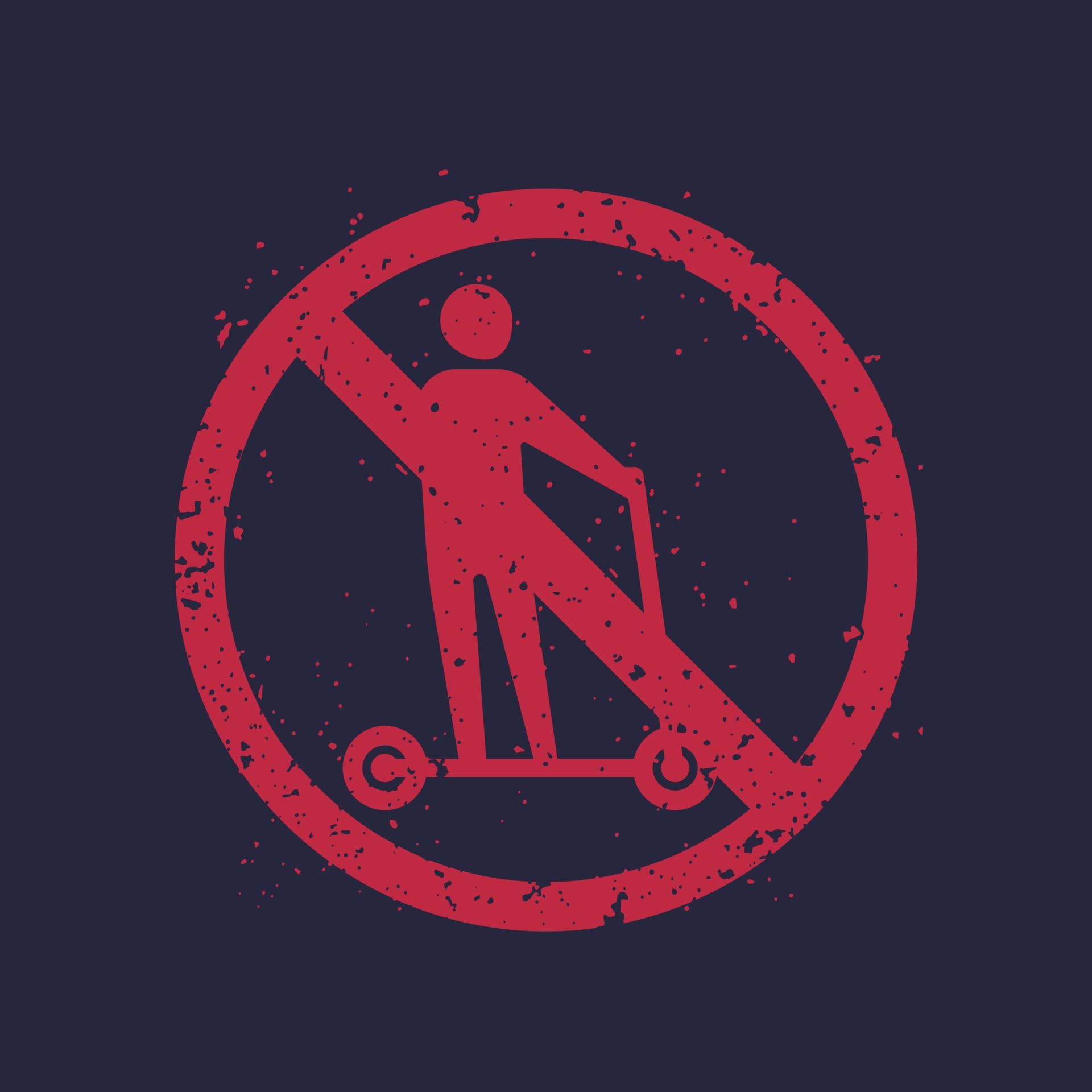 no kick scooter sign 2492139 Vector Art at Vecteezy