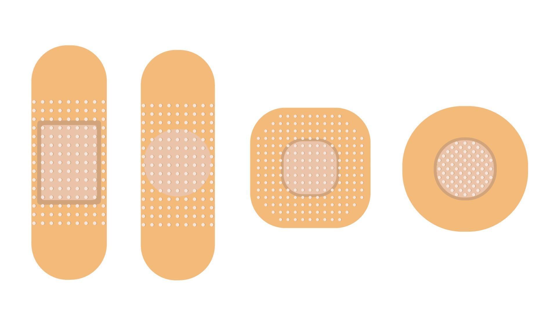 A set of medical patches. Vector illustration 2492232 Vector Art at