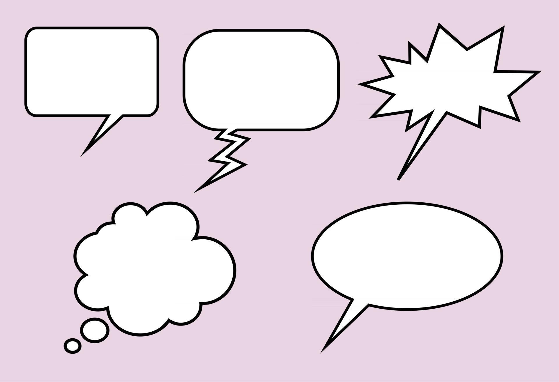 speech balloons