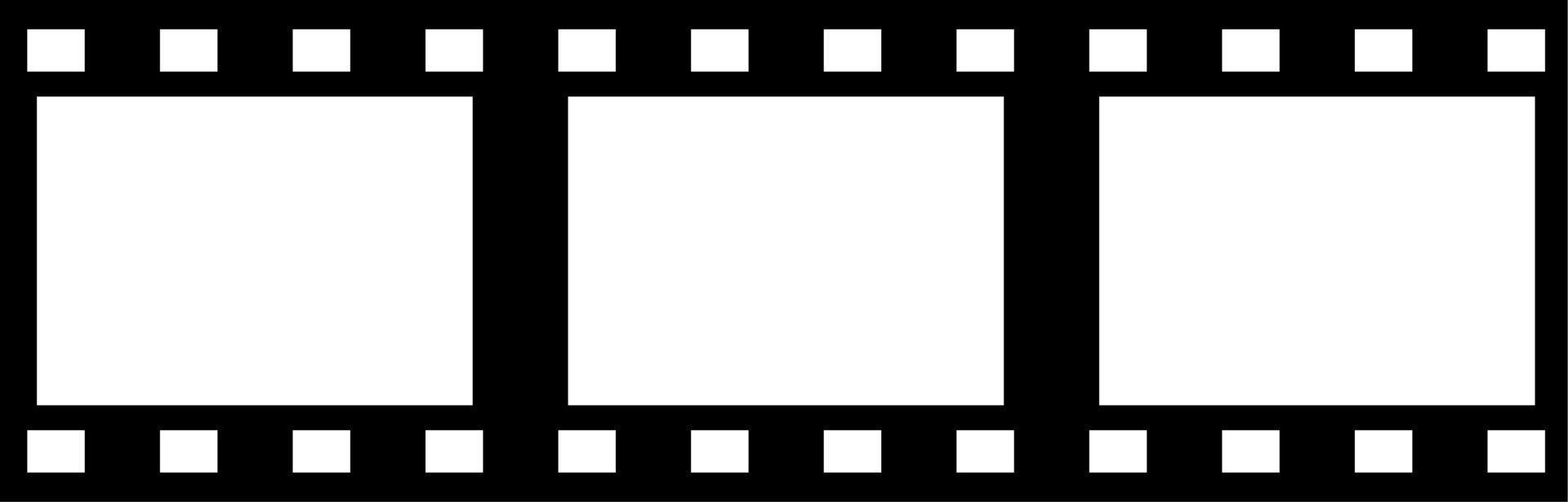 35mm Film Reel Frames vector