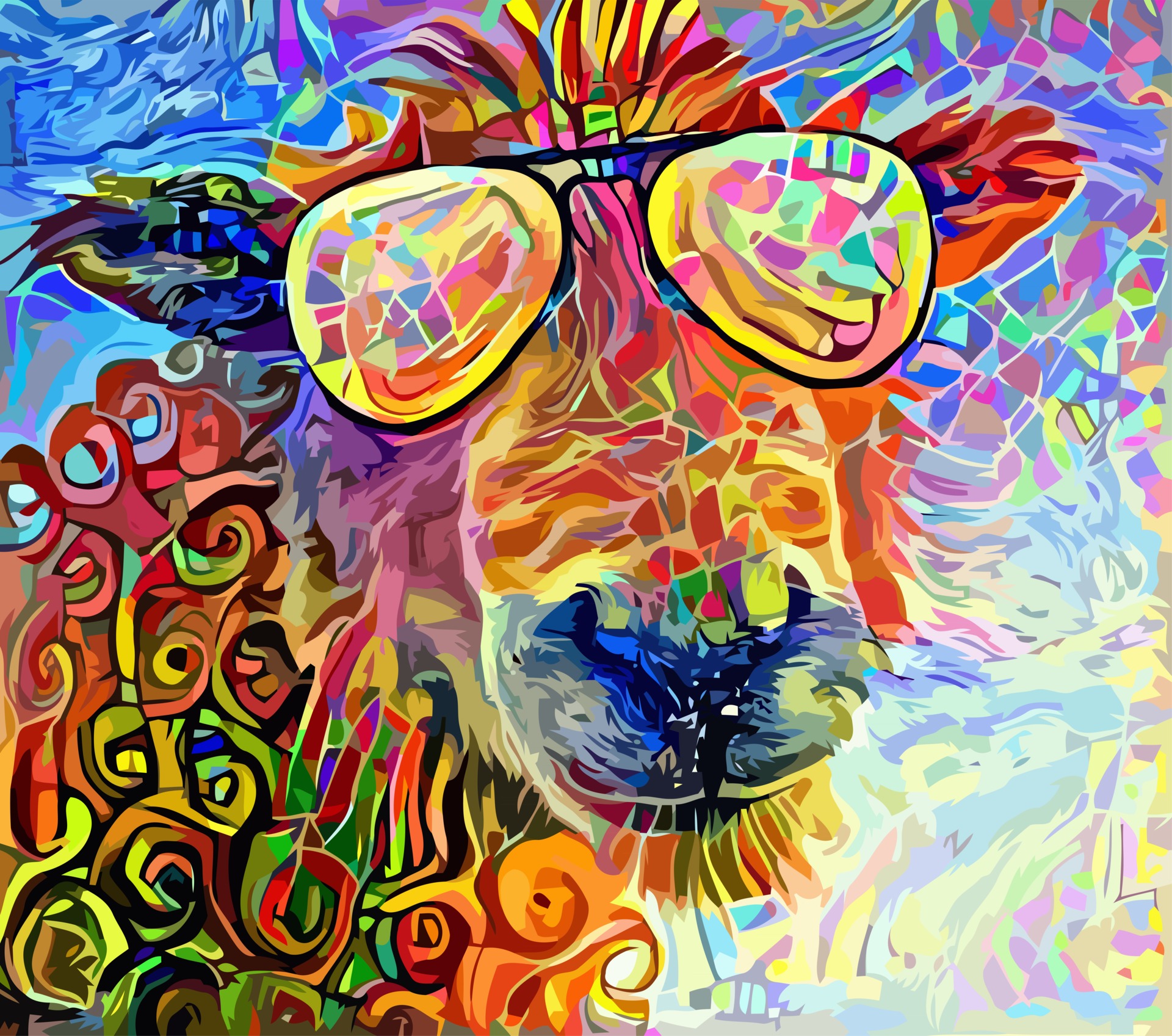 Funny Abstract Sheep Portrait Painting 2492351 Vector Art at Vecteezy Funny Abstract Sheep Portrait Painting 2492351 Vector Art at Vecteezy