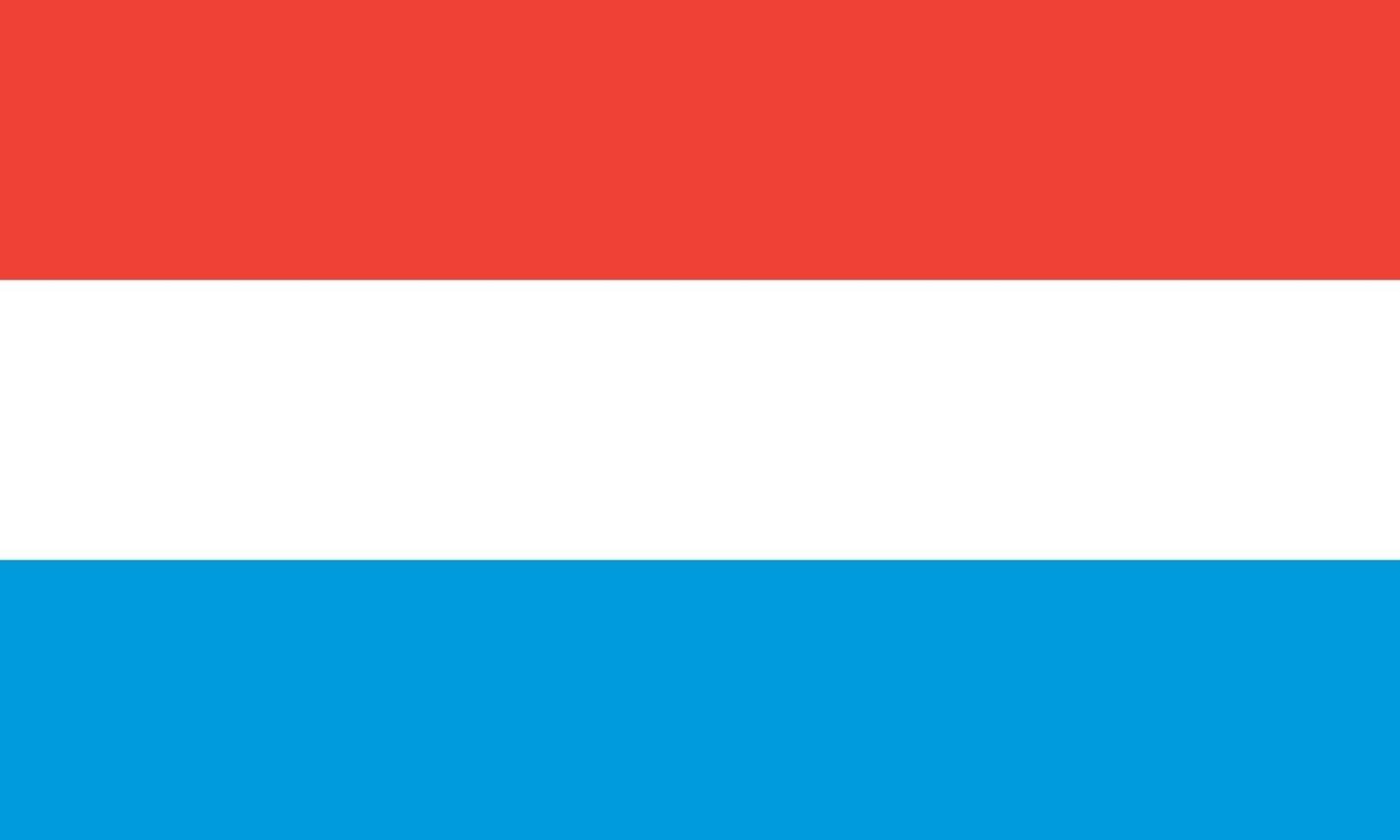 Luxembourg officially flag vector