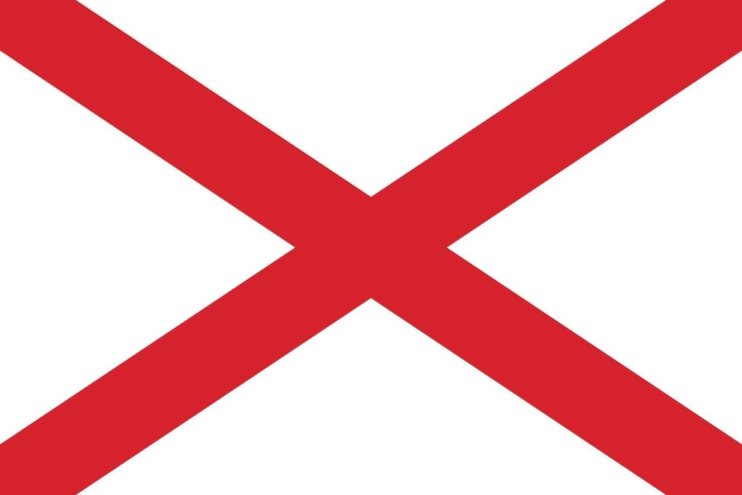 bandera de alabama oficialmente vector