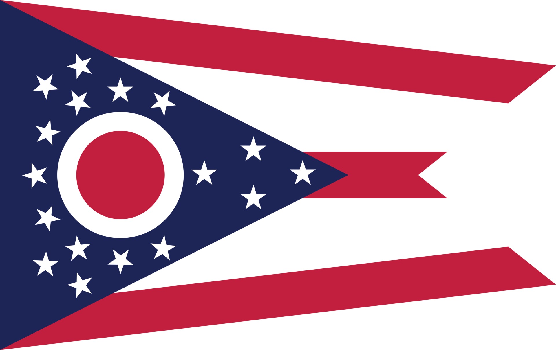 Ohio officially flag 2492652 Vector Art at Vecteezy