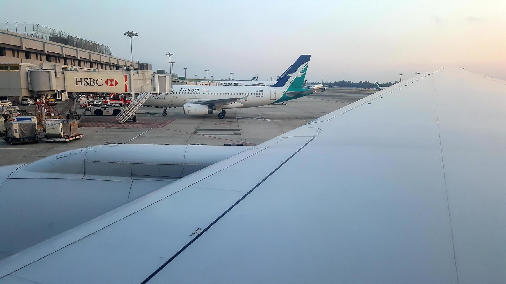 Singapur 2016- fotos desde la ventana del avión en el aeropuerto de Changi.