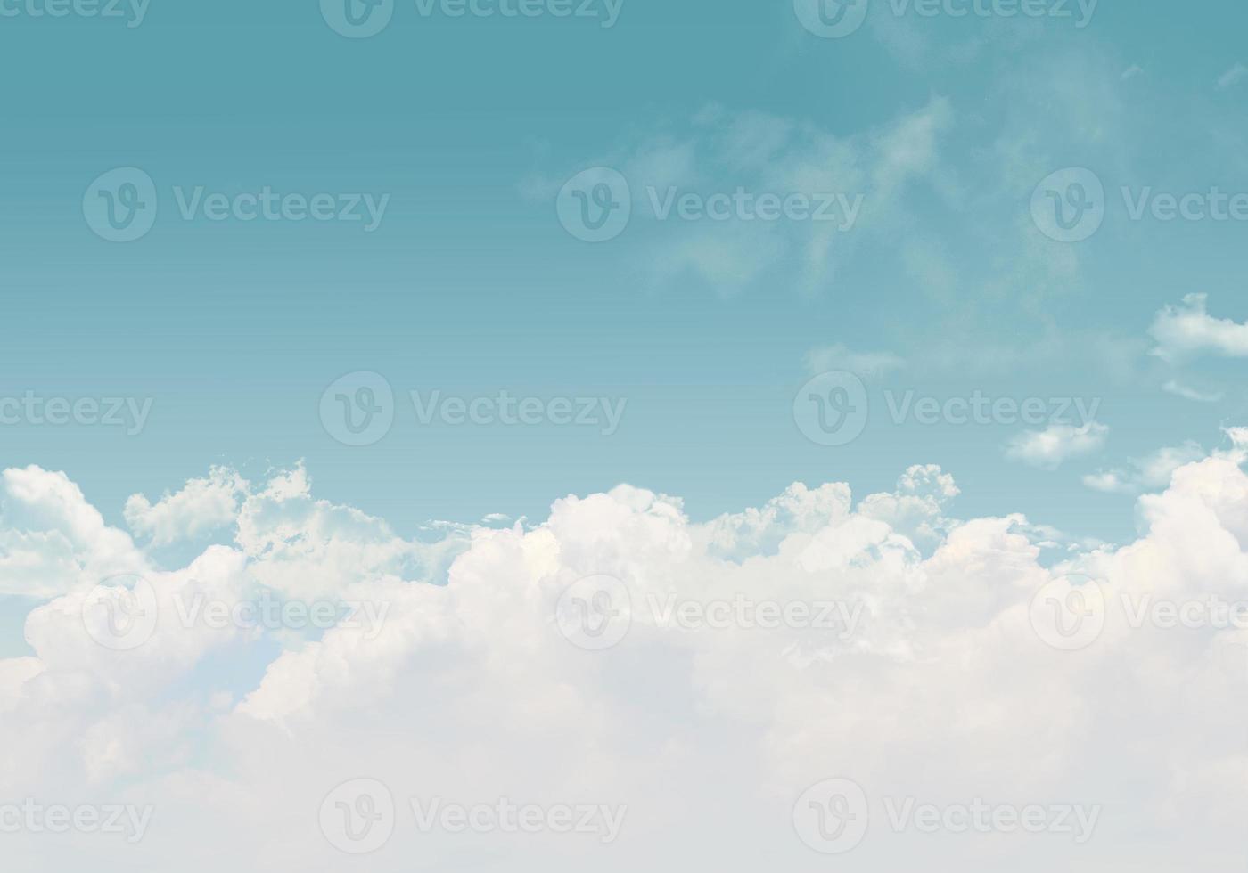 Cloudscape Perfect white clouds on blue sky nature background photo