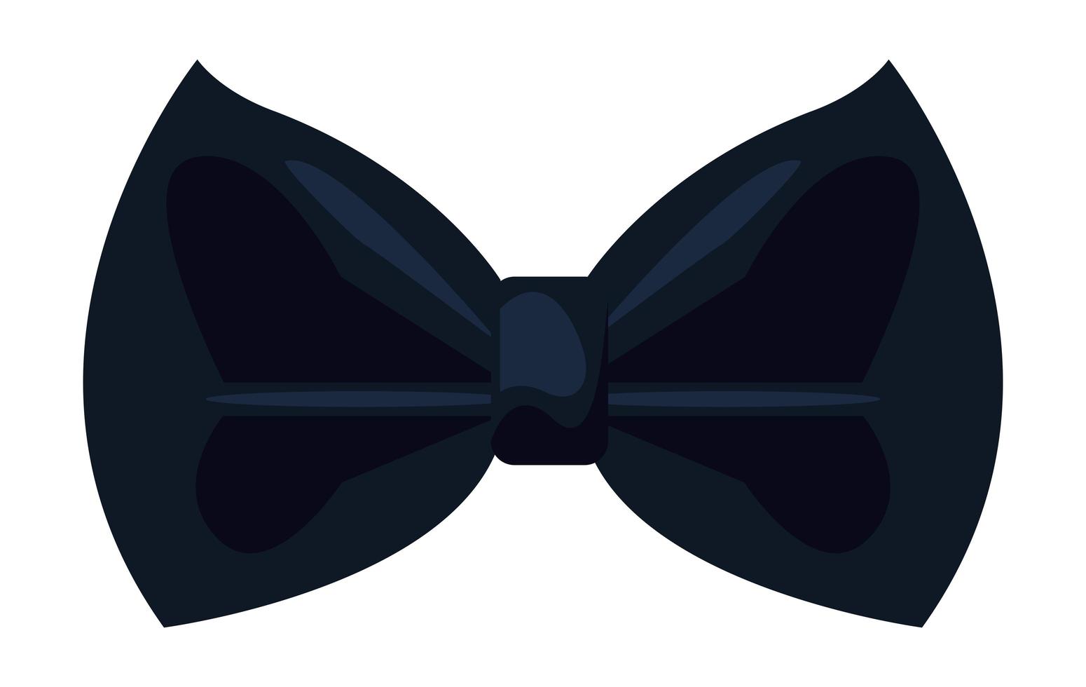 black elegant bowtie vector