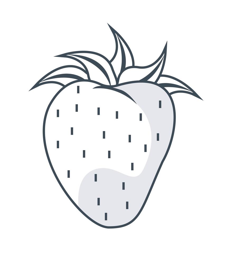 strawberry sketch icon vector