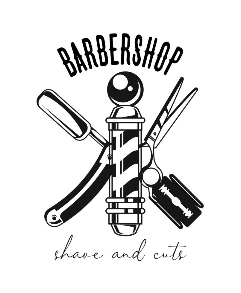 barber shop poster vector