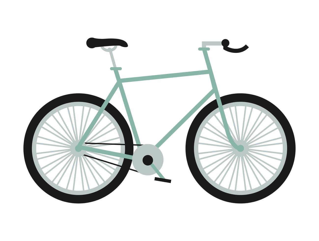 gray bicycle icon vector