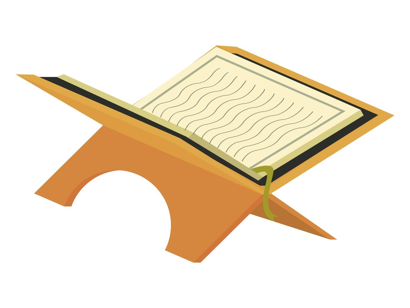 quran book open vector