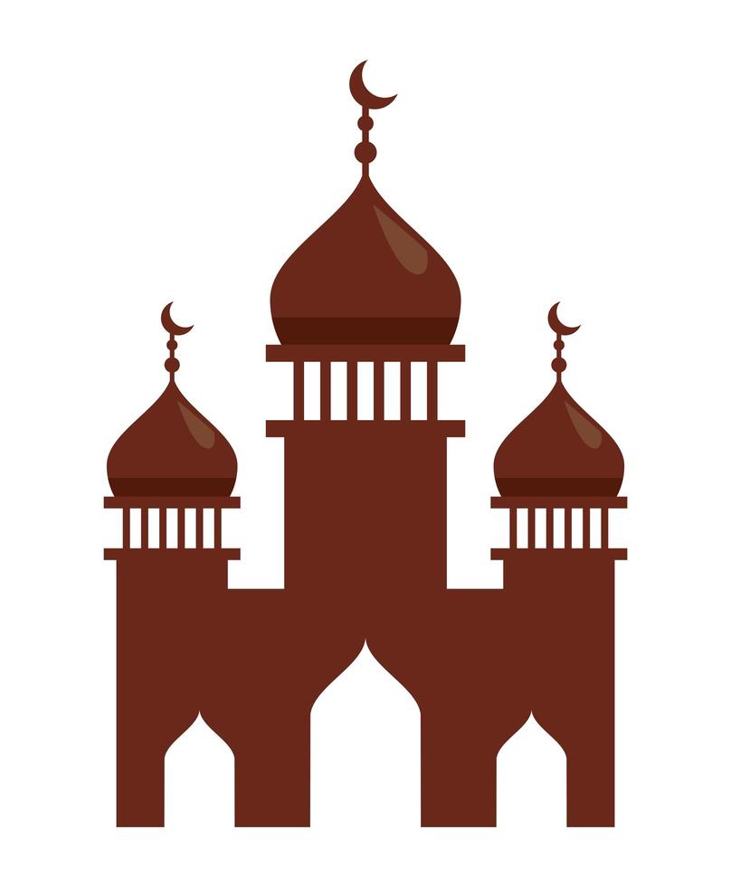 mosque temple building vector