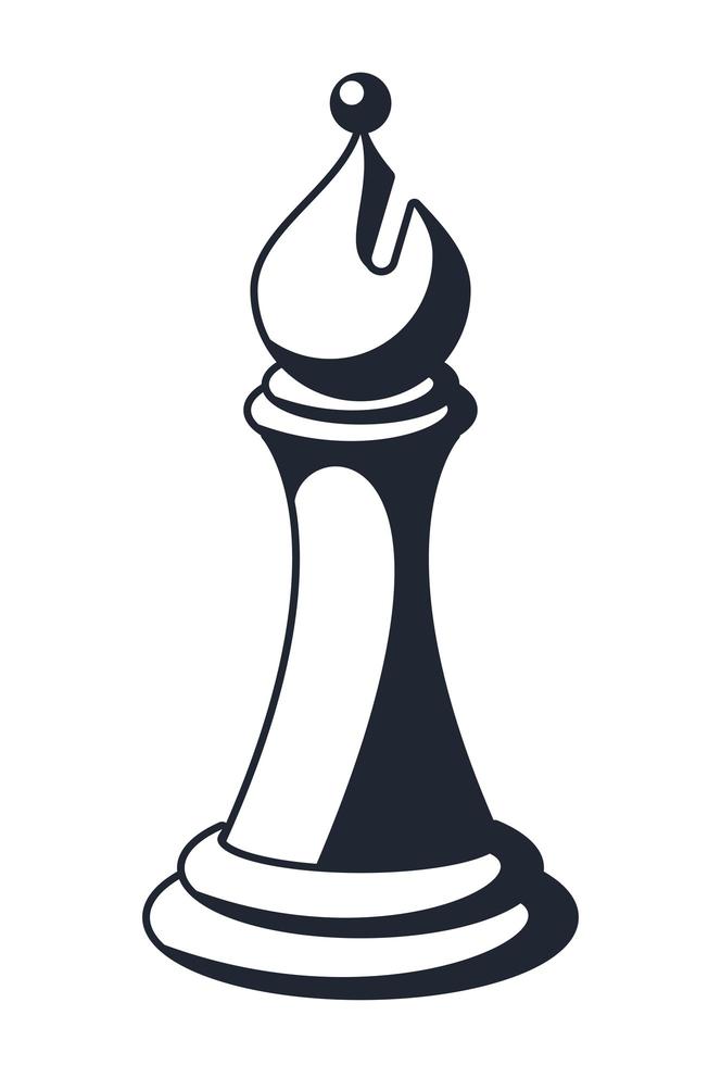 chess bishop piece vector