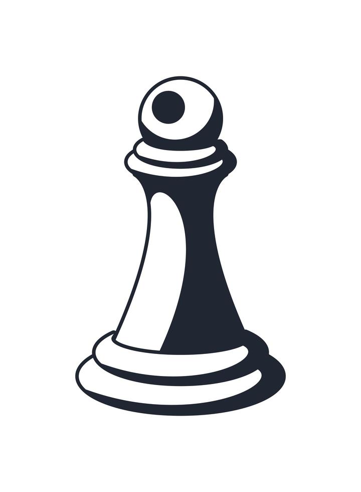 All Chess Pieces, Black And White, From Pawn To King And Queen. Flat Style  Vector Illustration. Royalty Free SVG, Cliparts, Vectors, and Stock  Illustration. Image 73418601.