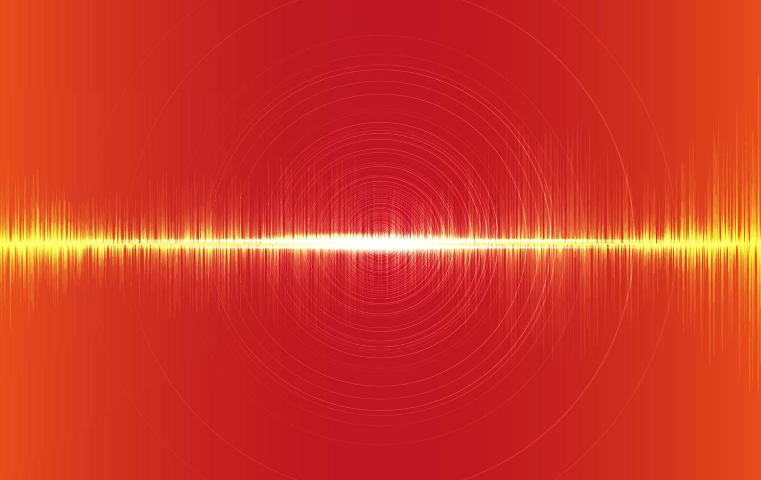 Red sound wave Background vector