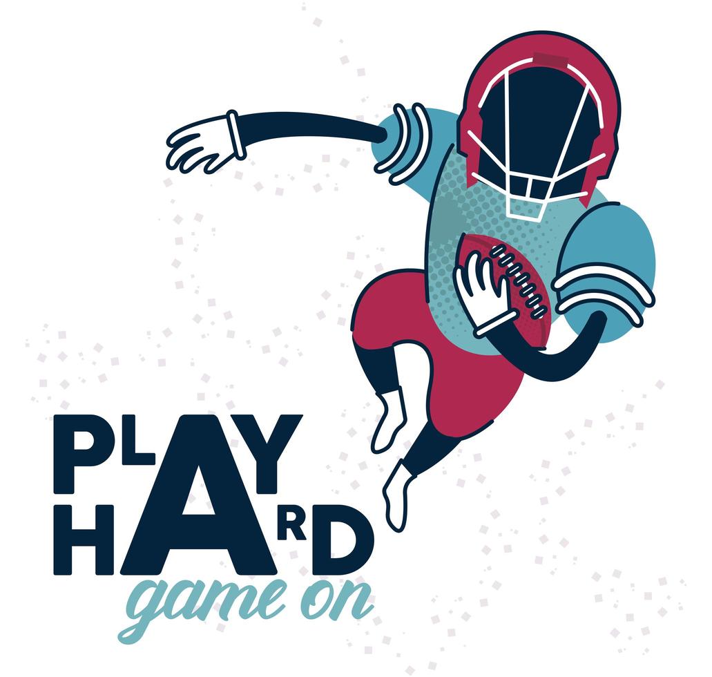 player american football vector