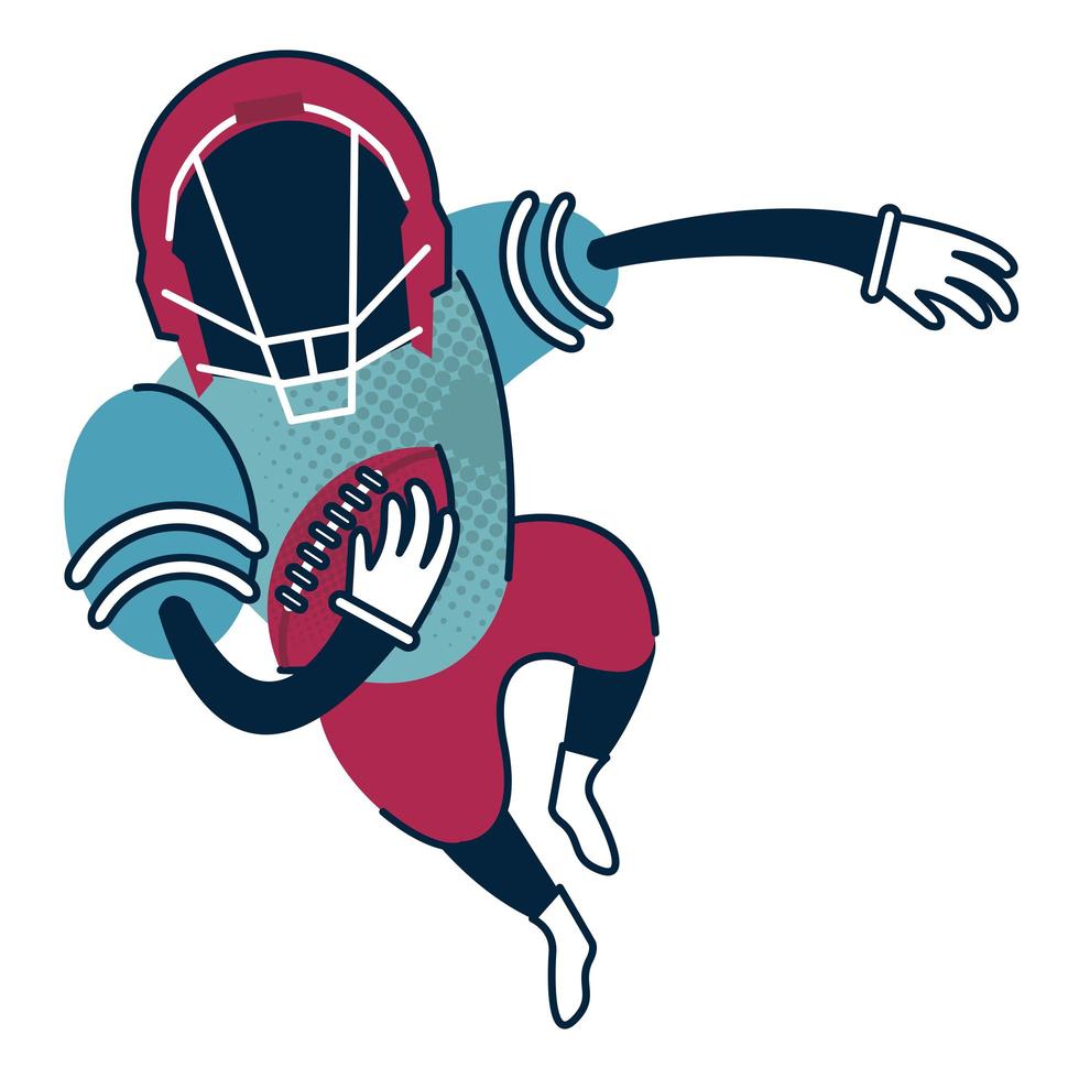 american football player vector