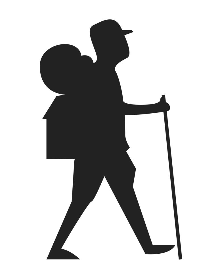 scout walker silhouette vector
