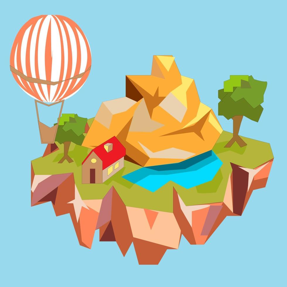 Game Level Map and Icon vector