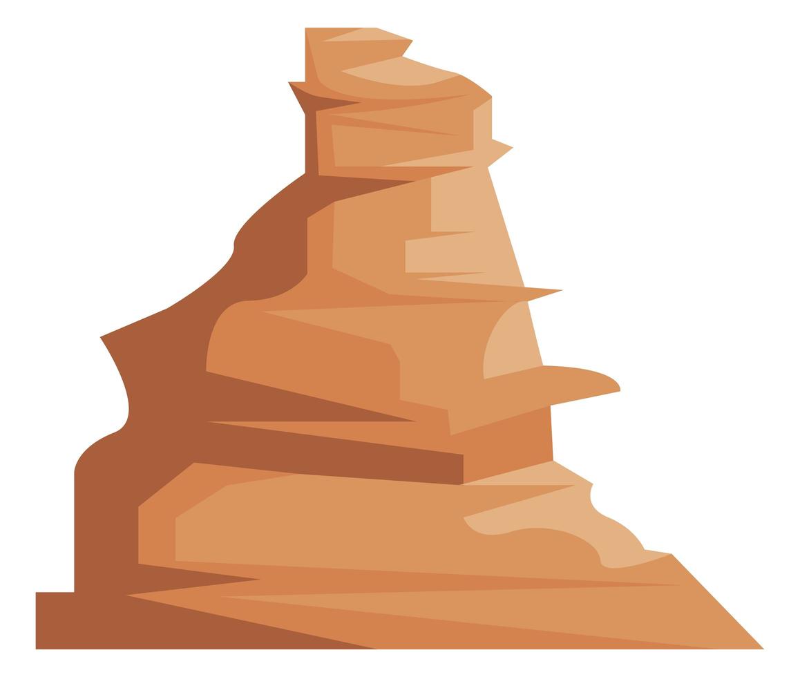 wild west rock vector