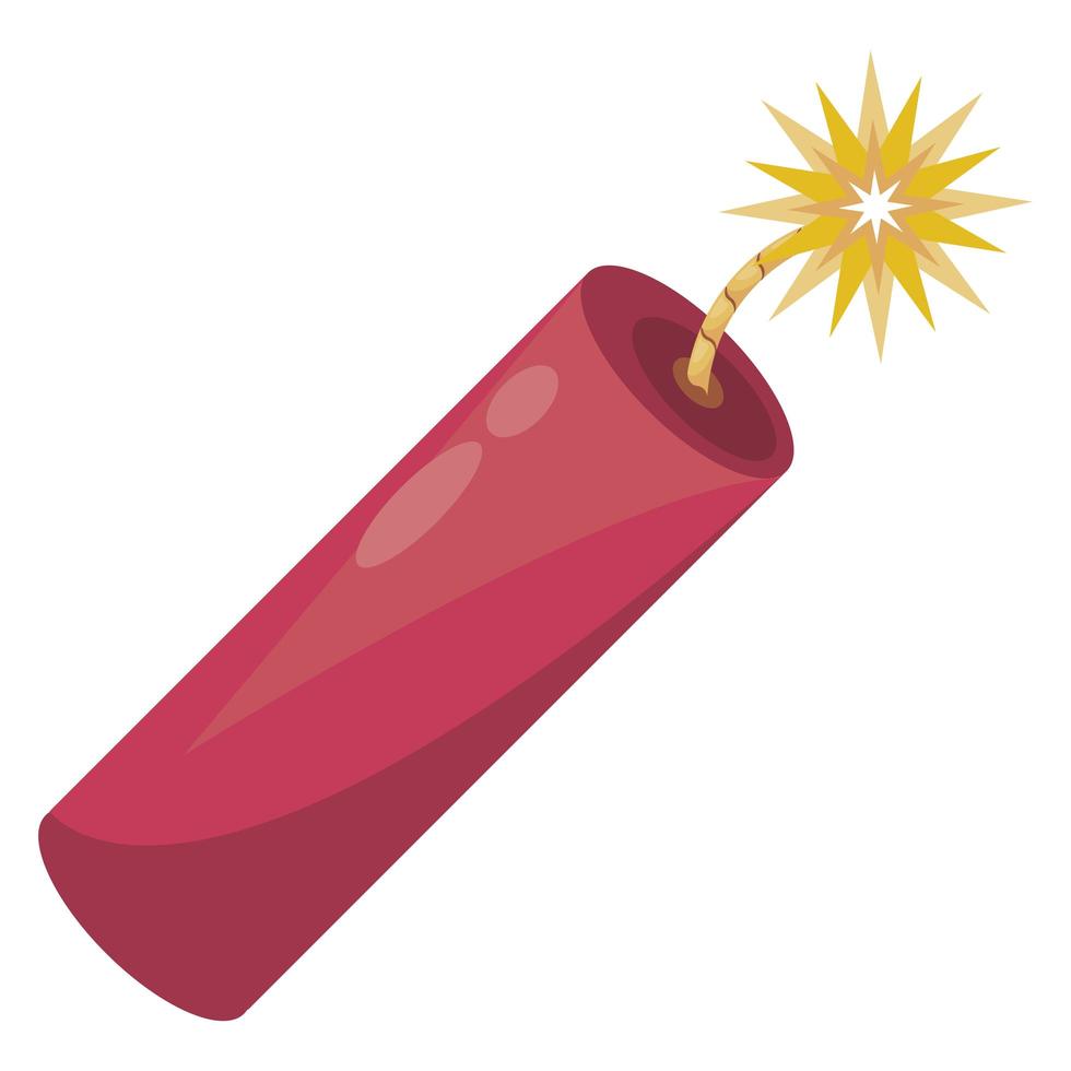 dynamite explosive icon vector