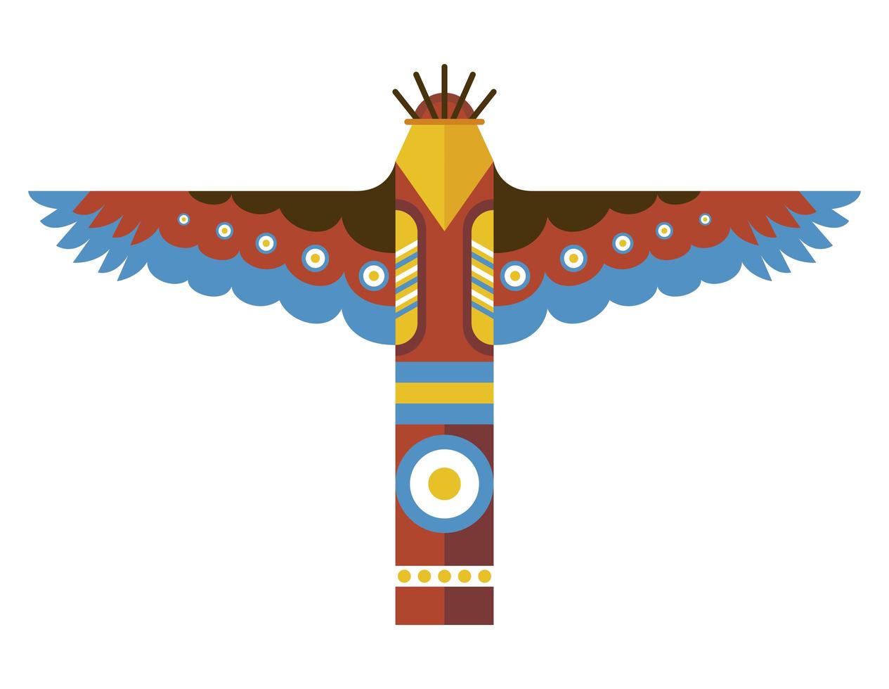 totem wild west vector
