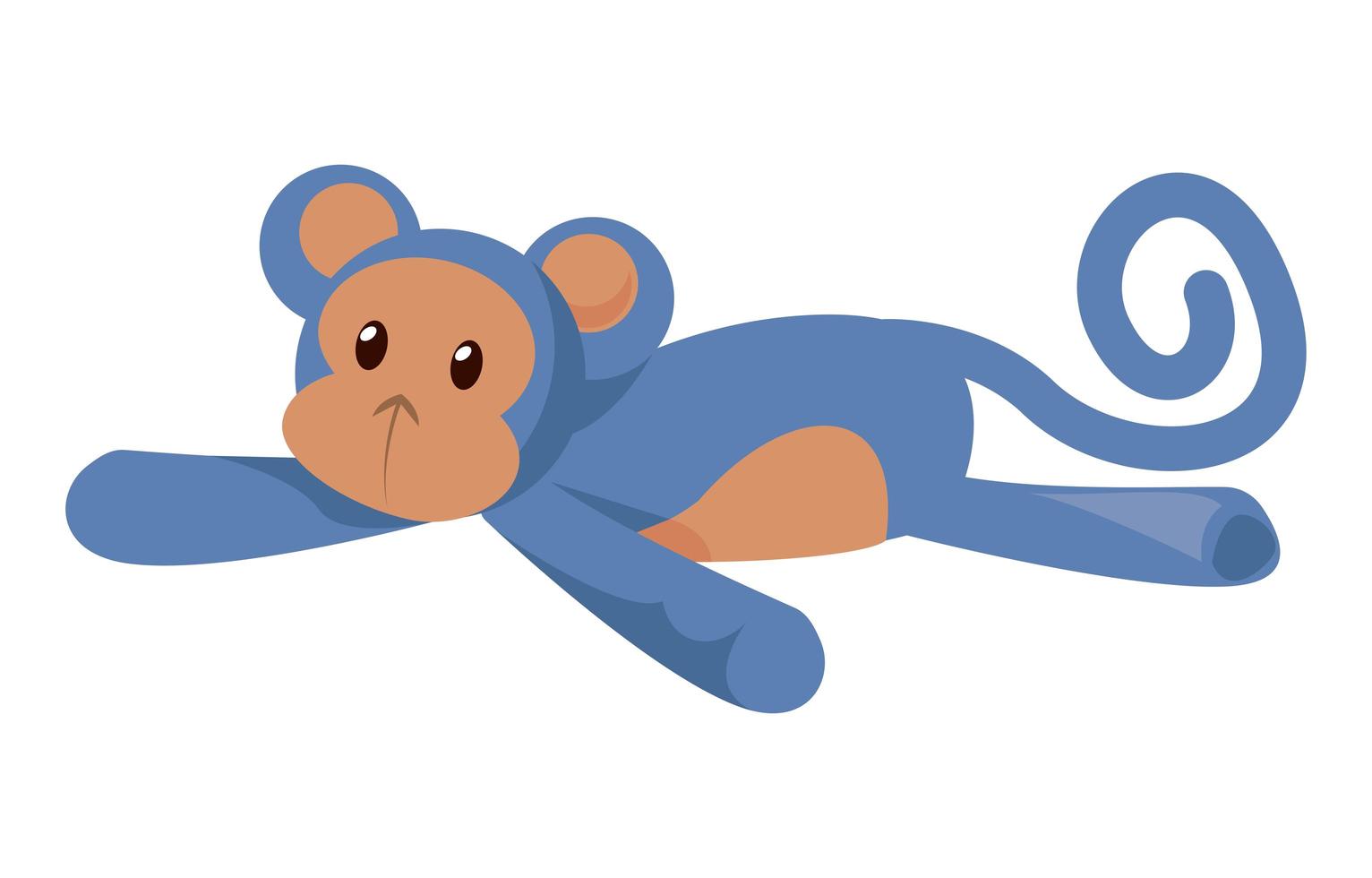 monkey stuffed toy vector
