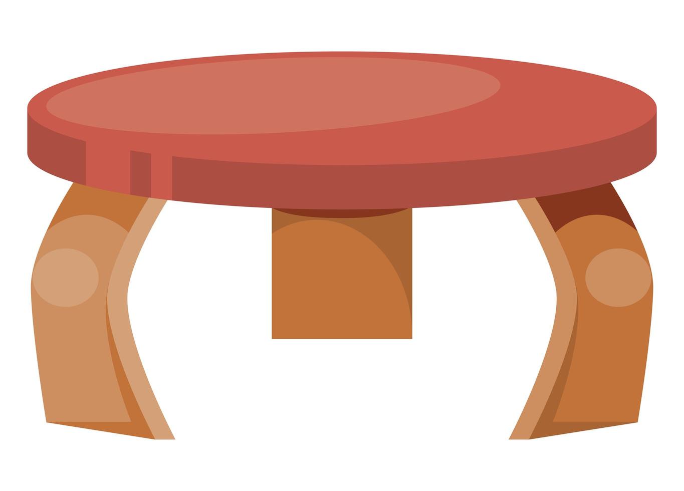 mesa de madera de guardería vector